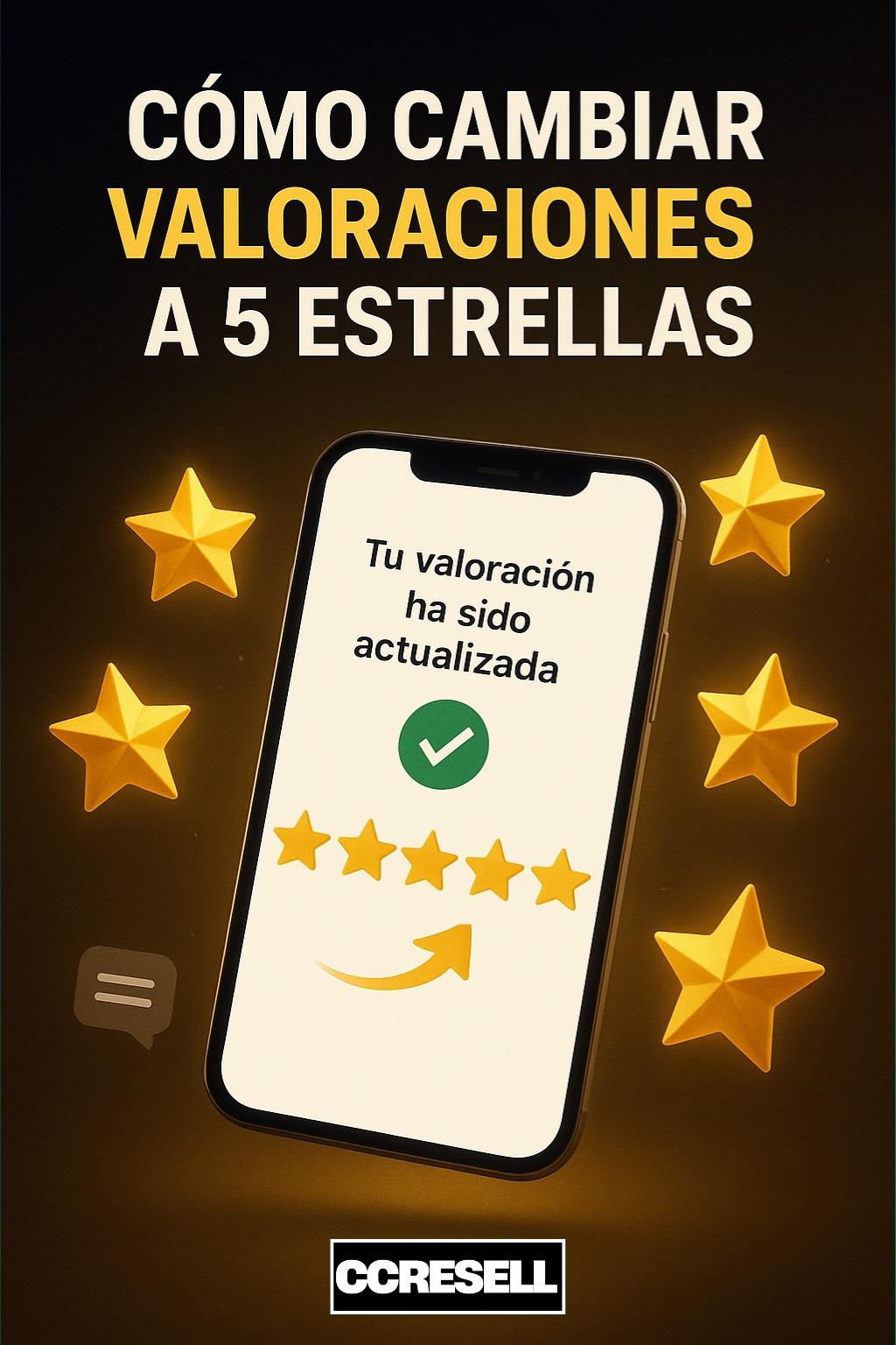 Cómo cambiar valoraciones a 5 estrellas